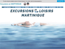 Tablet Screenshot of loisirs-martinique.com